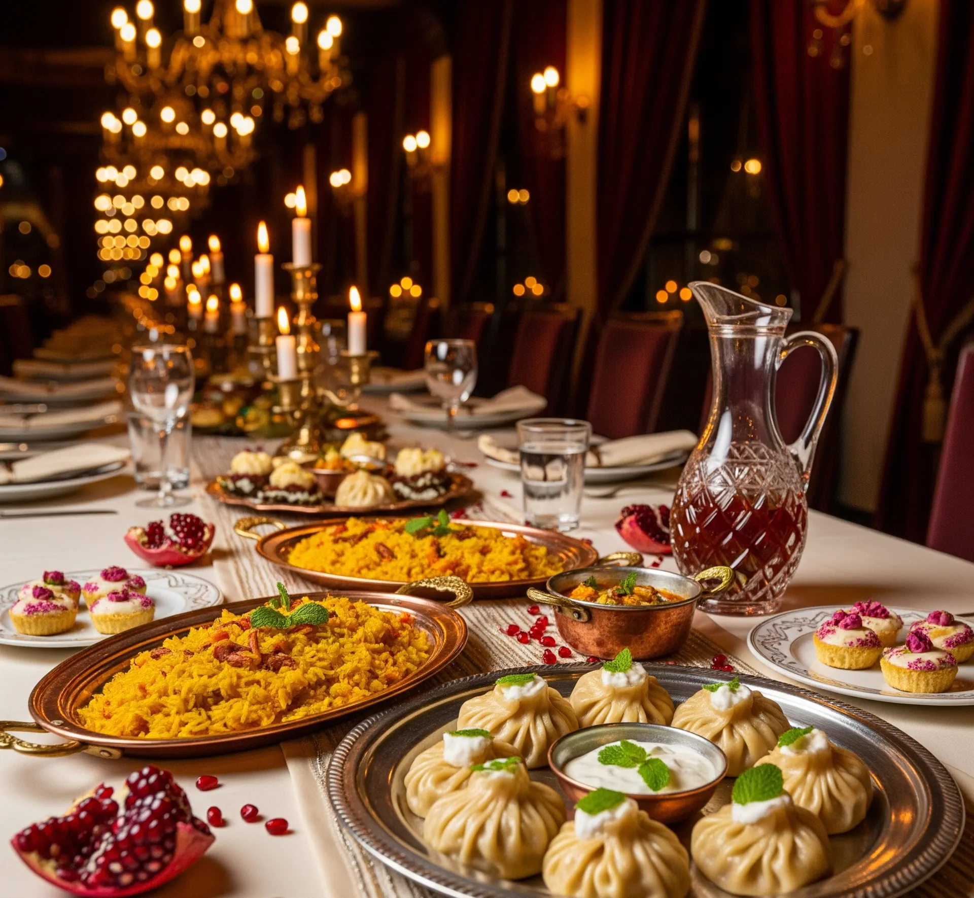 Afghani Premium Catering in Berlin — festlich gedeckte Tafel